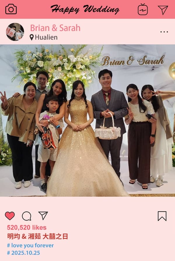 第一次在婚禮玩拍貼超特別